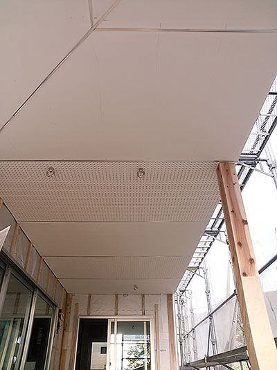 軒天工事完了